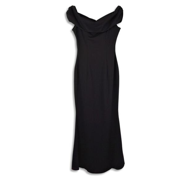 New CARLA CONTI Women's Italy Off The Shoulder Front Slit Gown Maxi Dress - Picture 3 of 8